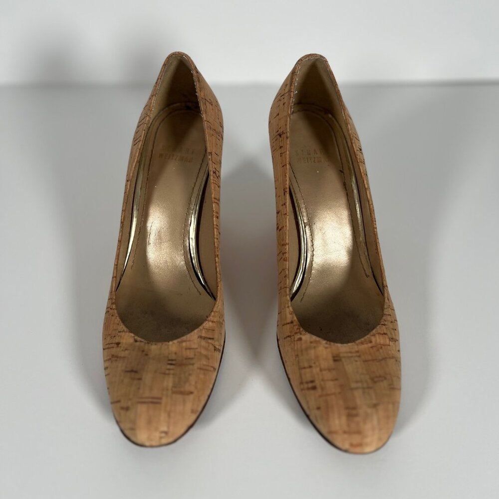 Stuart Weitzman Cork Wedge Heels Size 7.5 - image 3